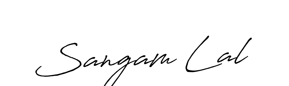 The best way (Antro_Vectra_Bolder) to make a short signature is to pick only two or three words in your name. The name Sangam Lal include a total of six letters. For converting this name. Sangam Lal signature style 7 images and pictures png