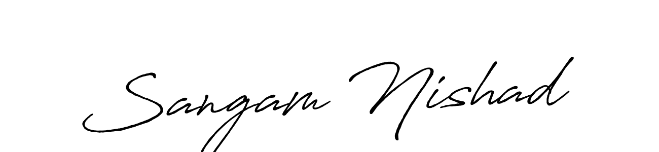 Make a short Sangam Nishad signature style. Manage your documents anywhere anytime using Antro_Vectra_Bolder. Create and add eSignatures, submit forms, share and send files easily. Sangam Nishad signature style 7 images and pictures png