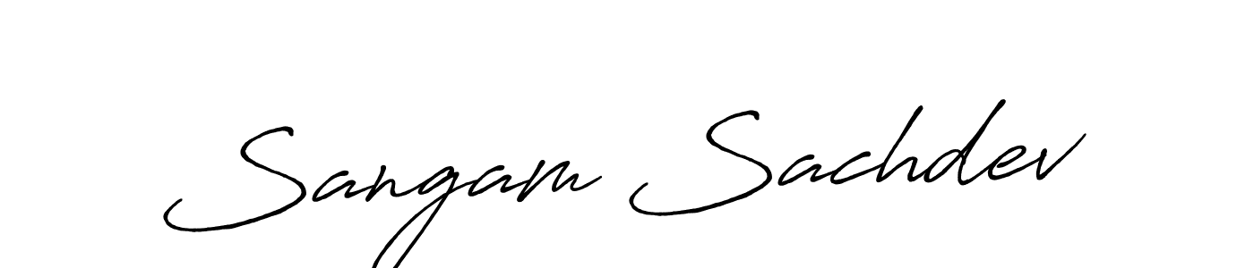 It looks lik you need a new signature style for name Sangam Sachdev. Design unique handwritten (Antro_Vectra_Bolder) signature with our free signature maker in just a few clicks. Sangam Sachdev signature style 7 images and pictures png