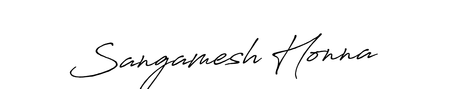 if you are searching for the best signature style for your name Sangamesh Honna. so please give up your signature search. here we have designed multiple signature styles  using Antro_Vectra_Bolder. Sangamesh Honna signature style 7 images and pictures png