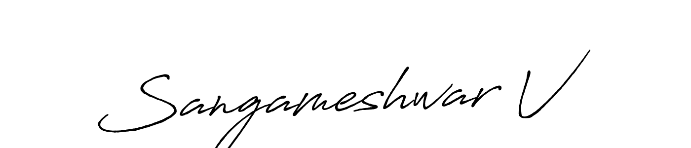 Best and Professional Signature Style for Sangameshwar V. Antro_Vectra_Bolder Best Signature Style Collection. Sangameshwar V signature style 7 images and pictures png