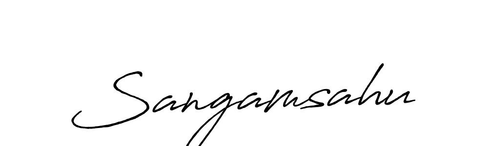 Here are the top 10 professional signature styles for the name Sangamsahu. These are the best autograph styles you can use for your name. Sangamsahu signature style 7 images and pictures png