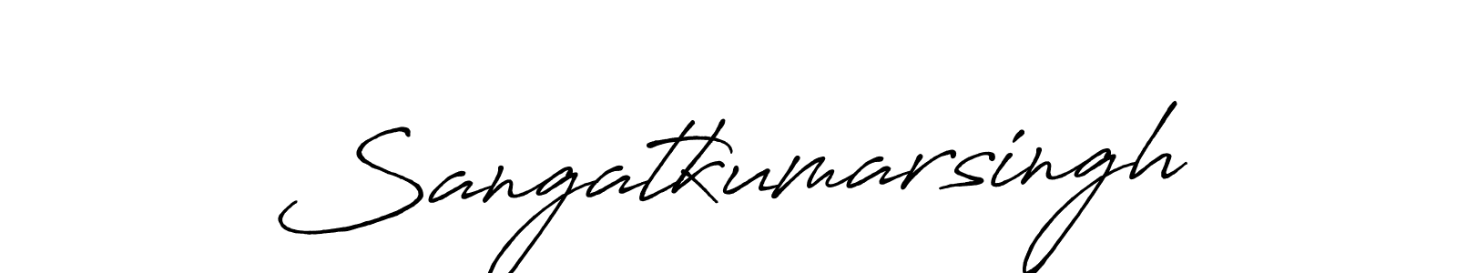 Also You can easily find your signature by using the search form. We will create Sangatkumarsingh name handwritten signature images for you free of cost using Antro_Vectra_Bolder sign style. Sangatkumarsingh signature style 7 images and pictures png