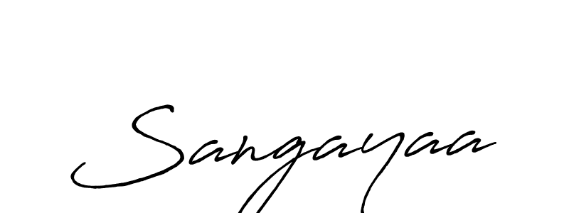 Also we have Sangayaa name is the best signature style. Create professional handwritten signature collection using Antro_Vectra_Bolder autograph style. Sangayaa signature style 7 images and pictures png