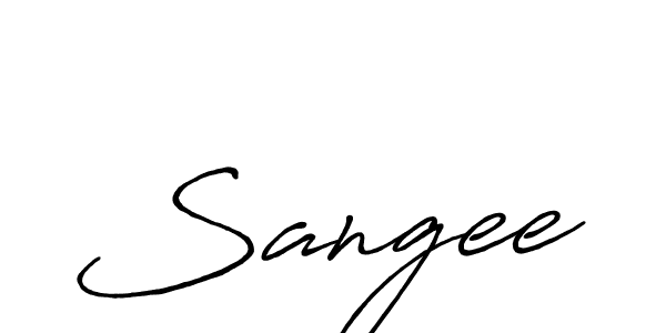 Design your own signature with our free online signature maker. With this signature software, you can create a handwritten (Antro_Vectra_Bolder) signature for name Sangee. Sangee signature style 7 images and pictures png