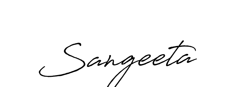 Create a beautiful signature design for name Sangeeta. With this signature (Antro_Vectra_Bolder) fonts, you can make a handwritten signature for free. Sangeeta signature style 7 images and pictures png