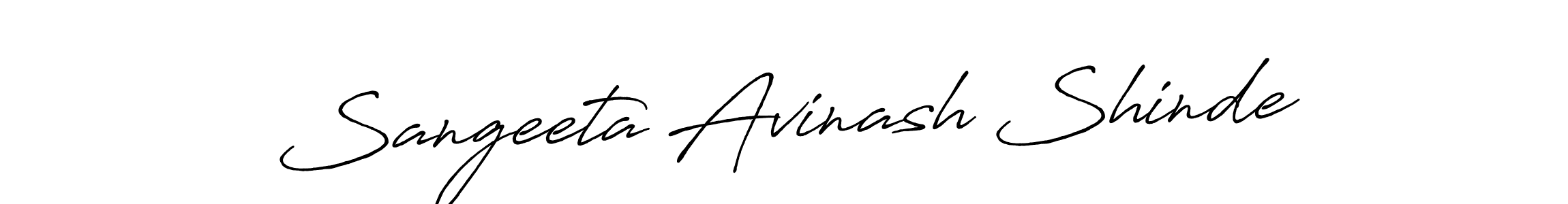 How to make Sangeeta Avinash Shinde signature? Antro_Vectra_Bolder is a professional autograph style. Create handwritten signature for Sangeeta Avinash Shinde name. Sangeeta Avinash Shinde signature style 7 images and pictures png