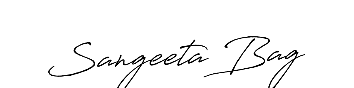 if you are searching for the best signature style for your name Sangeeta Bag. so please give up your signature search. here we have designed multiple signature styles  using Antro_Vectra_Bolder. Sangeeta Bag signature style 7 images and pictures png
