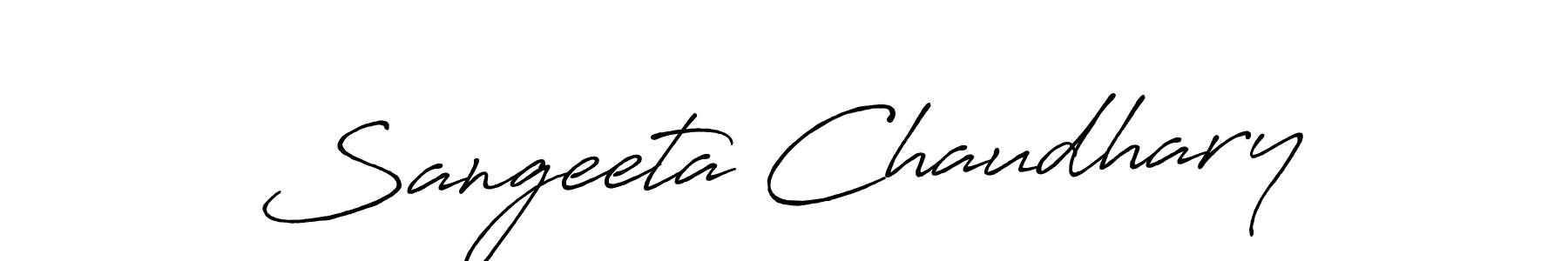 Design your own signature with our free online signature maker. With this signature software, you can create a handwritten (Antro_Vectra_Bolder) signature for name Sangeeta Chaudhary. Sangeeta Chaudhary signature style 7 images and pictures png