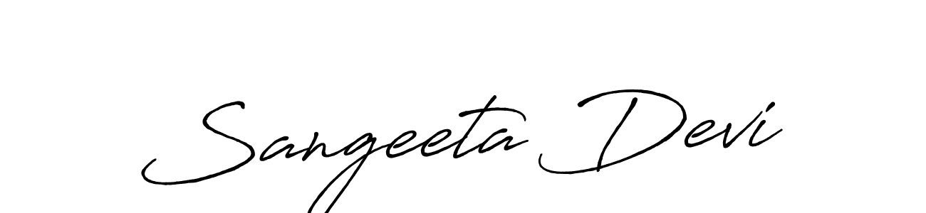 Also we have Sangeeta Devi name is the best signature style. Create professional handwritten signature collection using Antro_Vectra_Bolder autograph style. Sangeeta Devi signature style 7 images and pictures png