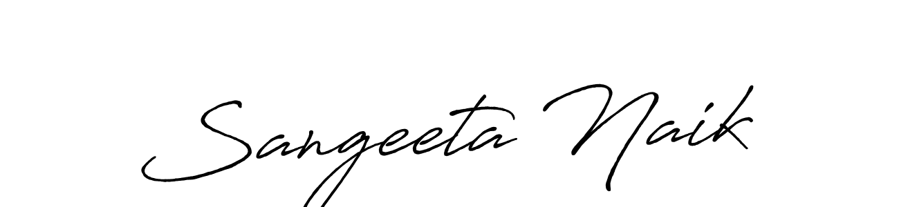 The best way (Antro_Vectra_Bolder) to make a short signature is to pick only two or three words in your name. The name Sangeeta Naik include a total of six letters. For converting this name. Sangeeta Naik signature style 7 images and pictures png