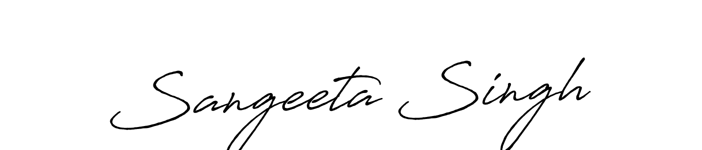 How to make Sangeeta Singh signature? Antro_Vectra_Bolder is a professional autograph style. Create handwritten signature for Sangeeta Singh name. Sangeeta Singh signature style 7 images and pictures png