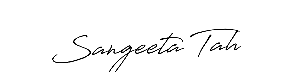 Once you've used our free online signature maker to create your best signature Antro_Vectra_Bolder style, it's time to enjoy all of the benefits that Sangeeta Tah name signing documents. Sangeeta Tah signature style 7 images and pictures png
