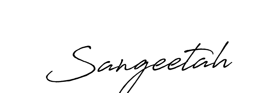 You should practise on your own different ways (Antro_Vectra_Bolder) to write your name (Sangeetah) in signature. don't let someone else do it for you. Sangeetah signature style 7 images and pictures png