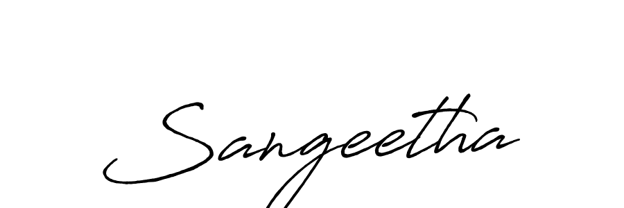 How to make Sangeetha signature? Antro_Vectra_Bolder is a professional autograph style. Create handwritten signature for Sangeetha name. Sangeetha signature style 7 images and pictures png