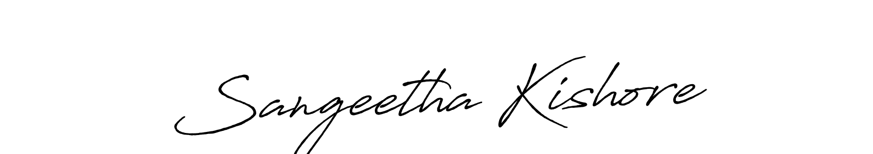 Make a short Sangeetha Kishore signature style. Manage your documents anywhere anytime using Antro_Vectra_Bolder. Create and add eSignatures, submit forms, share and send files easily. Sangeetha Kishore signature style 7 images and pictures png
