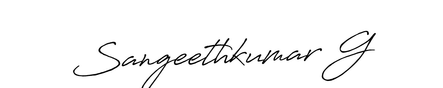 Use a signature maker to create a handwritten signature online. With this signature software, you can design (Antro_Vectra_Bolder) your own signature for name Sangeethkumar G. Sangeethkumar G signature style 7 images and pictures png