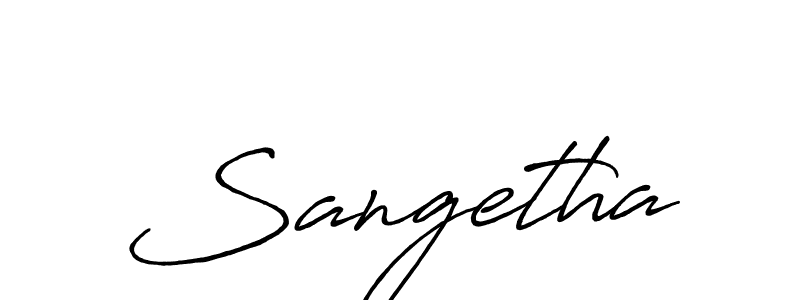 You should practise on your own different ways (Antro_Vectra_Bolder) to write your name (Sangetha) in signature. don't let someone else do it for you. Sangetha signature style 7 images and pictures png