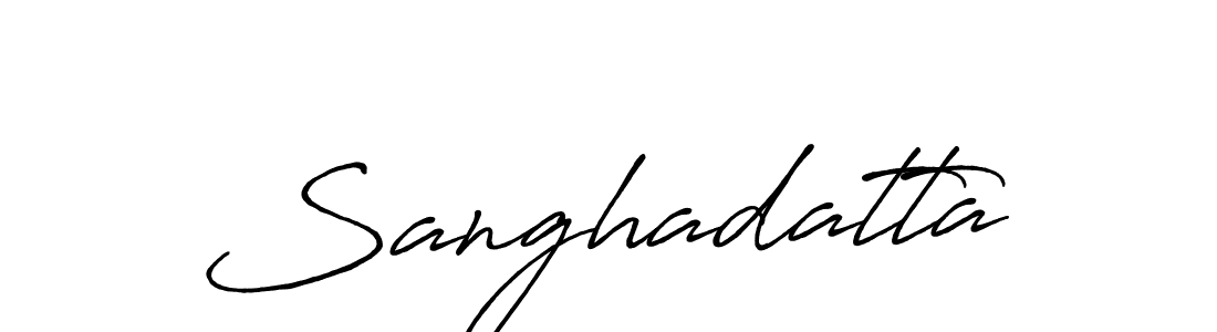 You should practise on your own different ways (Antro_Vectra_Bolder) to write your name (Sanghadatta) in signature. don't let someone else do it for you. Sanghadatta signature style 7 images and pictures png