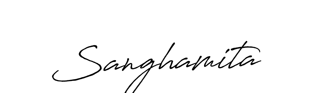 Antro_Vectra_Bolder is a professional signature style that is perfect for those who want to add a touch of class to their signature. It is also a great choice for those who want to make their signature more unique. Get Sanghamita name to fancy signature for free. Sanghamita signature style 7 images and pictures png
