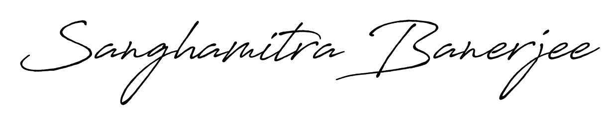 A timeless handwritten aesthetic for Sanghamitra Banerjee. The Antro_Vectra_Bolder font gives your signature a handcrafted feel with natural curves. Sanghamitra Banerjee signature style 7 images and pictures png
