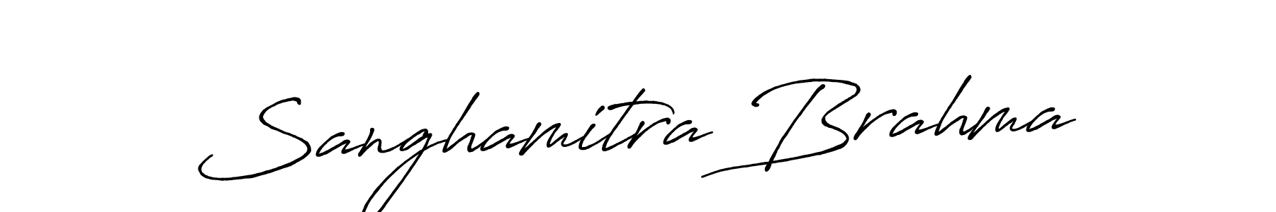 Make a beautiful signature design for name Sanghamitra Brahma. Use this online signature maker to create a handwritten signature for free. Sanghamitra Brahma signature style 7 images and pictures png