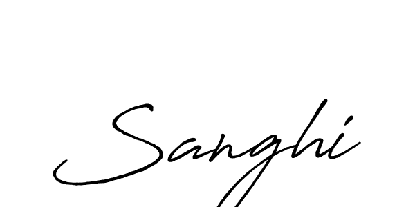 It looks lik you need a new signature style for name Sanghi. Design unique handwritten (Antro_Vectra_Bolder) signature with our free signature maker in just a few clicks. Sanghi signature style 7 images and pictures png