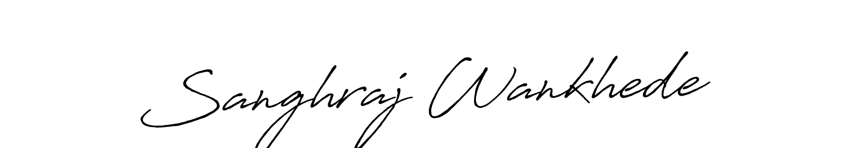 Similarly Antro_Vectra_Bolder is the best handwritten signature design. Signature creator online .You can use it as an online autograph creator for name Sanghraj Wankhede. Sanghraj Wankhede signature style 7 images and pictures png