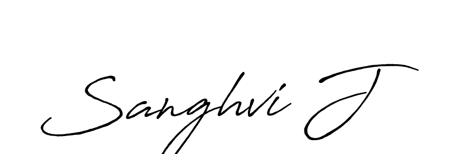Also You can easily find your signature by using the search form. We will create Sanghvi J name handwritten signature images for you free of cost using Antro_Vectra_Bolder sign style. Sanghvi J signature style 7 images and pictures png