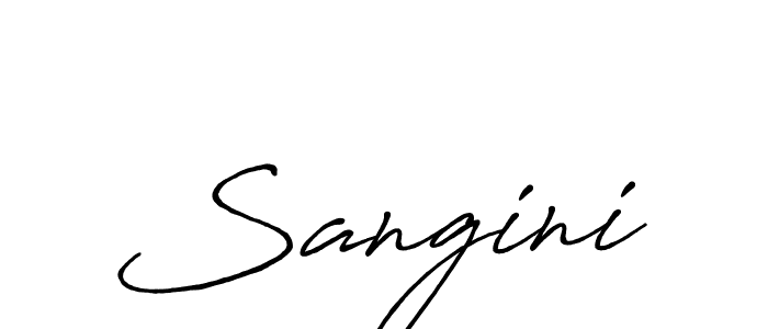 You should practise on your own different ways (Antro_Vectra_Bolder) to write your name (Sangini) in signature. don't let someone else do it for you. Sangini signature style 7 images and pictures png