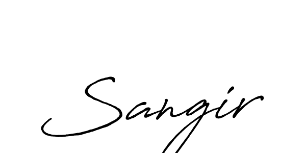 Sangir stylish signature style. Best Handwritten Sign (Antro_Vectra_Bolder) for my name. Handwritten Signature Collection Ideas for my name Sangir. Sangir signature style 7 images and pictures png