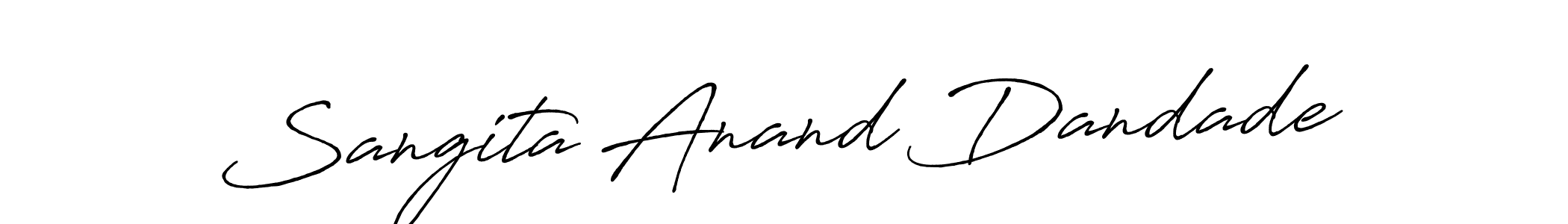 Make a beautiful signature design for name Sangita Anand Dandade. Use this online signature maker to create a handwritten signature for free. Sangita Anand Dandade signature style 7 images and pictures png