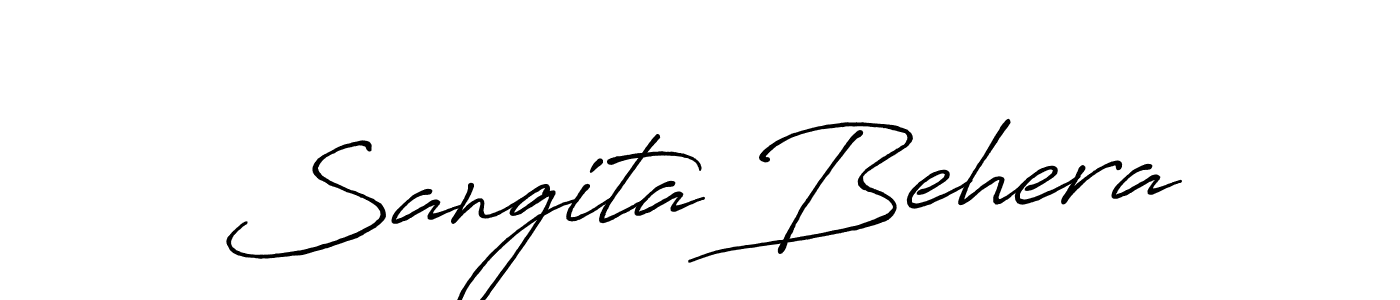 Make a short Sangita Behera signature style. Manage your documents anywhere anytime using Antro_Vectra_Bolder. Create and add eSignatures, submit forms, share and send files easily. Sangita Behera signature style 7 images and pictures png