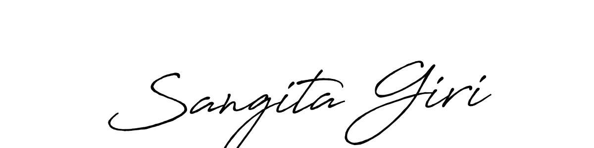 Also You can easily find your signature by using the search form. We will create Sangita Giri name handwritten signature images for you free of cost using Antro_Vectra_Bolder sign style. Sangita Giri signature style 7 images and pictures png