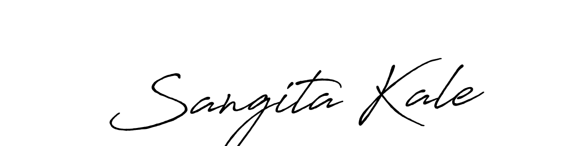 Sangita Kale stylish signature style. Best Handwritten Sign (Antro_Vectra_Bolder) for my name. Handwritten Signature Collection Ideas for my name Sangita Kale. Sangita Kale signature style 7 images and pictures png