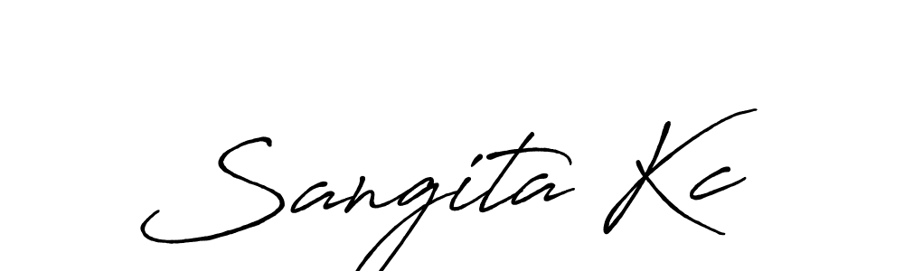 Once you've used our free online signature maker to create your best signature Antro_Vectra_Bolder style, it's time to enjoy all of the benefits that Sangita Kc name signing documents. Sangita Kc signature style 7 images and pictures png