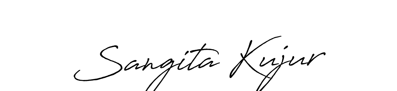 Create a beautiful signature design for name Sangita Kujur. With this signature (Antro_Vectra_Bolder) fonts, you can make a handwritten signature for free. Sangita Kujur signature style 7 images and pictures png