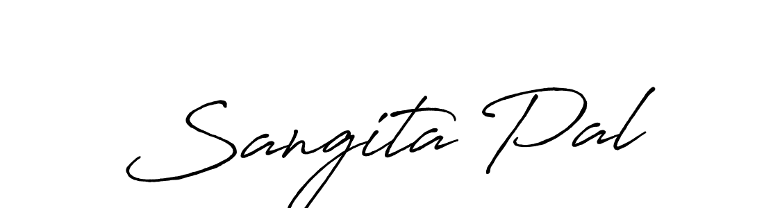 Sangita Pal stylish signature style. Best Handwritten Sign (Antro_Vectra_Bolder) for my name. Handwritten Signature Collection Ideas for my name Sangita Pal. Sangita Pal signature style 7 images and pictures png