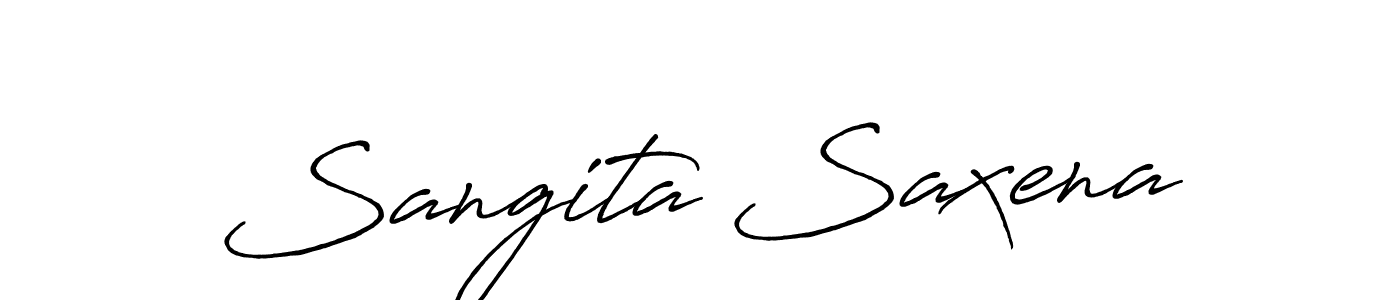 Also You can easily find your signature by using the search form. We will create Sangita Saxena name handwritten signature images for you free of cost using Antro_Vectra_Bolder sign style. Sangita Saxena signature style 7 images and pictures png