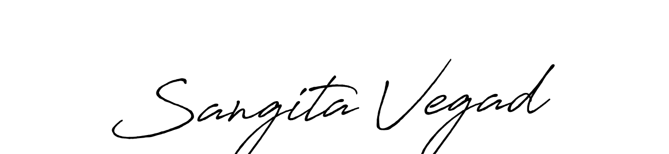 if you are searching for the best signature style for your name Sangita Vegad. so please give up your signature search. here we have designed multiple signature styles  using Antro_Vectra_Bolder. Sangita Vegad signature style 7 images and pictures png