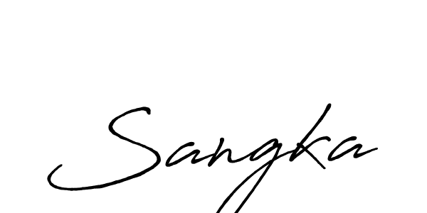 How to Draw Sangka signature style? Antro_Vectra_Bolder is a latest design signature styles for name Sangka. Sangka signature style 7 images and pictures png