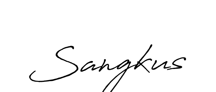 Make a short Sangkus signature style. Manage your documents anywhere anytime using Antro_Vectra_Bolder. Create and add eSignatures, submit forms, share and send files easily. Sangkus signature style 7 images and pictures png