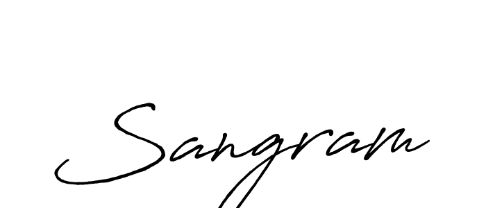 Also we have Sangram name is the best signature style. Create professional handwritten signature collection using Antro_Vectra_Bolder autograph style. Sangram signature style 7 images and pictures png