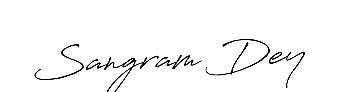 Use a signature maker to create a handwritten signature online. With this signature software, you can design (Antro_Vectra_Bolder) your own signature for name Sangram Dey. Sangram Dey signature style 7 images and pictures png