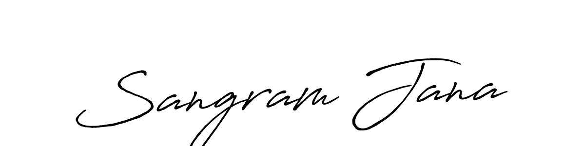 Use a signature maker to create a handwritten signature online. With this signature software, you can design (Antro_Vectra_Bolder) your own signature for name Sangram Jana. Sangram Jana signature style 7 images and pictures png