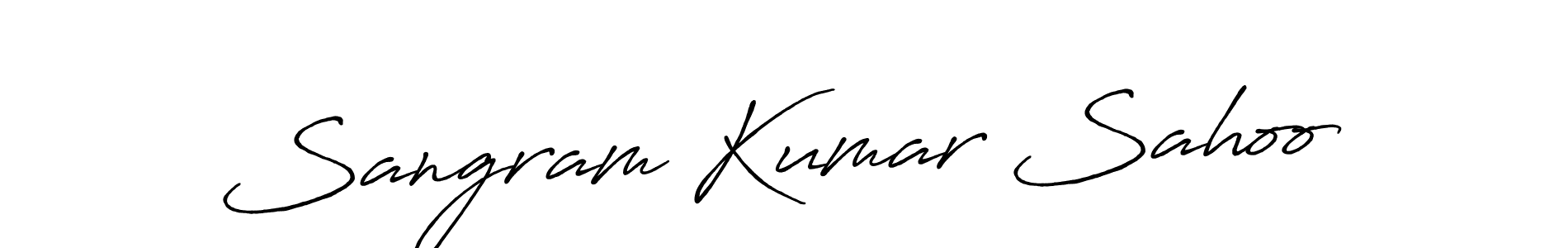 You should practise on your own different ways (Antro_Vectra_Bolder) to write your name (Sangram Kumar Sahoo) in signature. don't let someone else do it for you. Sangram Kumar Sahoo signature style 7 images and pictures png