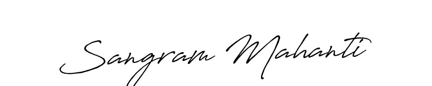 Also we have Sangram Mahanti name is the best signature style. Create professional handwritten signature collection using Antro_Vectra_Bolder autograph style. Sangram Mahanti signature style 7 images and pictures png