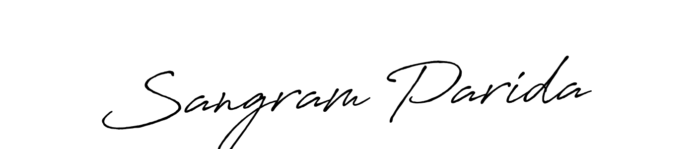 Make a short Sangram Parida signature style. Manage your documents anywhere anytime using Antro_Vectra_Bolder. Create and add eSignatures, submit forms, share and send files easily. Sangram Parida signature style 7 images and pictures png