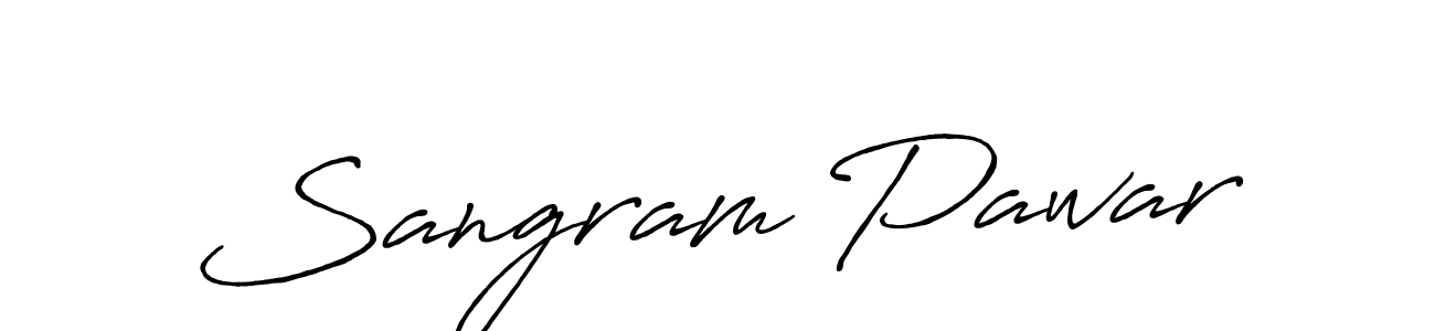 How to make Sangram Pawar signature? Antro_Vectra_Bolder is a professional autograph style. Create handwritten signature for Sangram Pawar name. Sangram Pawar signature style 7 images and pictures png