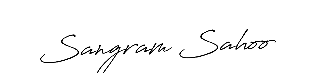 It looks lik you need a new signature style for name Sangram Sahoo. Design unique handwritten (Antro_Vectra_Bolder) signature with our free signature maker in just a few clicks. Sangram Sahoo signature style 7 images and pictures png